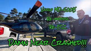 Vario MD500E 16th scale remotor and reESC to find a problem… [upl. by Acired237]