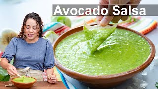 The Best Avocado Salsa for Tacos and More [upl. by Naginnarb464]