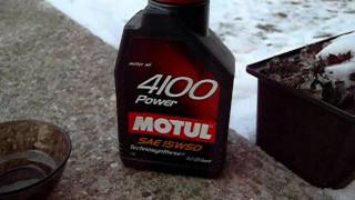 Motul 4100 15w50 10 fokban [upl. by Yremrej]