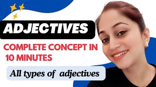 Adjectives Types of Adjectives English Grammar learnenglish grammar [upl. by Terej]