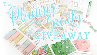 🌷April 2024 Planner Society Giveaway Planner Stickers and More [upl. by Freida]