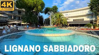 Lignano Sabbiadoro Italy  City Center 4K UHD [upl. by Ahsiugal220]