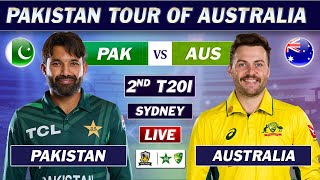 PAKISTAN vs AUSTRALIA 2nd T20 Match LIVE COMMENTARY  PAK vs AUS T20 MATCH LIVE  AUS 8 OVERS [upl. by Hausmann208]