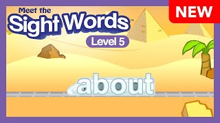 NEW Meet the Sight Words Level 5  quotaboutquot  Preschool Prep Company [upl. by Alexandro]