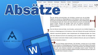 Einzüge und Zeilenabstände in Word richtig einstellen [upl. by Zacks]