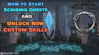 How to Start Scribing Quests and Unlock New Custom Skills in ESO [upl. by Josephson]