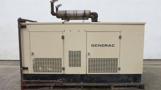 Generac SG045 45 kW natural gas  propane generator 57L engine 410 Hrs Yr 1995  CSDG  3522 [upl. by Elletnohs]