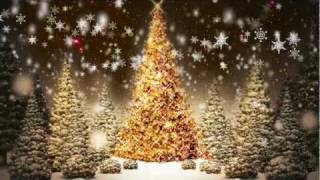 Snowflakes Falling Christmas Trees Motion Graphic Video Loop Free Download [upl. by Aciamaj]