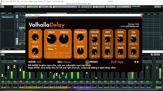 Valhalla Delay Dub Demo Pt 2 HiFi Mode [upl. by Nahs]