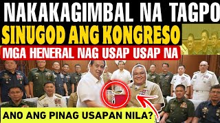 NAKAKAGIMBAL MGA HENERAL NASA LOOB NG KONGRESO ANO ANG PINAG USAPAN NILA BAKIT SILA NANDYAN [upl. by Arbmat255]