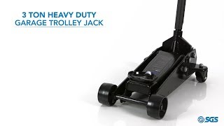 3 Ton Heavy Duty Garage Trolley Jack [upl. by Luanne812]