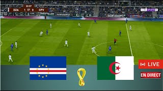 Match Algérie vs Cap Vert en direct aujourdhui match amical match complet Gameplay PC pes 2021 [upl. by Sualkin13]