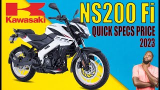 KAWASAKI NS200 Fi  Quick Specs and Price  Sports Bike [upl. by Gide]