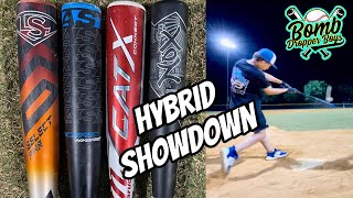 Hybrid Showdown  Marucci CAT X Connect  Louisville Slugger Select PWR  Easton Encore  USSSA bats [upl. by Enaillil430]