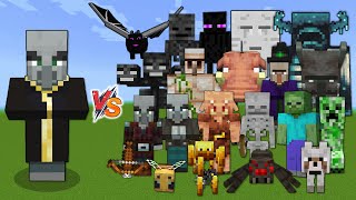 Evoker vs Every mob in Minecraft Java Edition  Minecraft 119 Evoker vs All Mobs [upl. by Eimme]