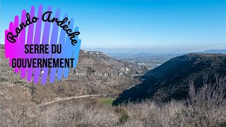 Randonnée Ardèche  Serre du Gouvernement [upl. by Ecar217]