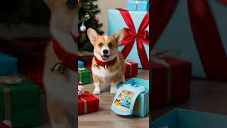 Christmas eve  Merry Christmas youtubeshorts dog corgi christmas [upl. by Temple]