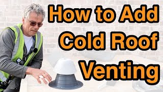 Venting a badly installed cold flat roof using abutment vents and mushroom vents [upl. by Acireit904]