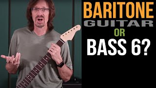 Baritone Guitar vs Bass6 [upl. by Nimaynib961]