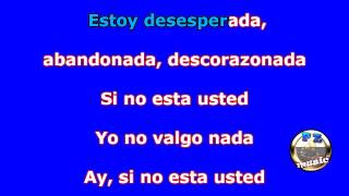 Si no está usted  Natalia Jiménez Karaoke PZ music [upl. by Etana]