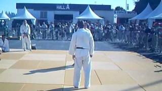 Juji gatamé à volée par Thierry avec Fred Jujitsu Traditionnel JSR La Rochelle [upl. by Auburn444]