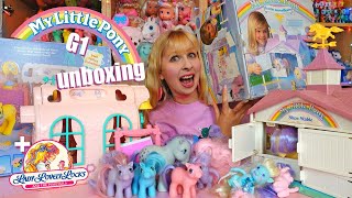 G1 Vintage My little Pony and Lady LovelyLocks unboxing haul  80s 90s girl toys mail order ponies [upl. by Denny]