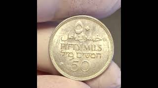 Filistin İngiliz İşgal Dönemi 50 Mils 1935 Gümüş  Palestine British Occupation 50 Mils 1935 [upl. by Neuberger]