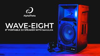 WAVEEIGHT 8quot Portable DJ Speaker with SonicLink  Overview [upl. by Onstad]