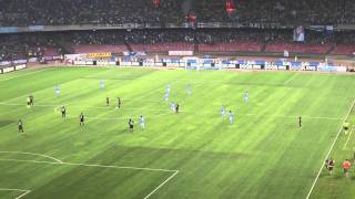 Napoli Milan 18092011 31 Il terzo gol di Cavani Live in HD dalla Curva B [upl. by Thorfinn]