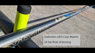 Garbolino UK4 Carp Maxim 145m Pole Unboxing [upl. by Oilasor921]