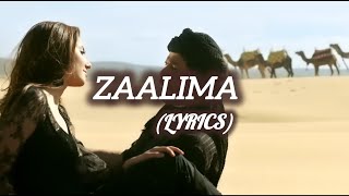 Zaalima Lyrics  Raees  Arijit Singh  Harshdeep Kaur  Mahira Khan [upl. by Thorwald]