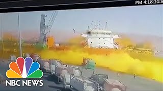 Toxic Gas Explosion Kills At Least 12 Injuries Over 260 In Jordan Port [upl. by Sosna]