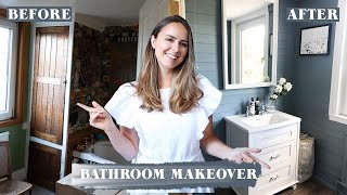 EXTREME DIY BATHROOM 12 DAY MAKEOVER RENOVATION  Laura MelhuishSprague [upl. by Eylhsa]