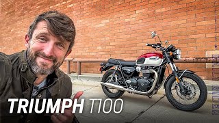 2023 Triumph Bonneville T100 Review  Daily Rider [upl. by Pike689]