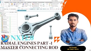 NX120 Radial engine subassembly Part 1 Master connecting Rod [upl. by Akenahs]