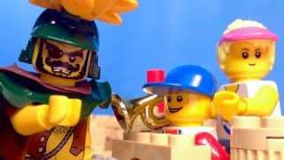 A Day at the Beach  Lego Brickfilm [upl. by Shien4]