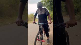 Suspension lock and rolling stoppie 😱🤩omg😳🤯trending mtb cycle stunt 😨🤠 [upl. by Neik856]