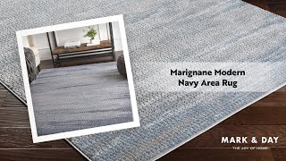 Marignane Modern Navy Area Rug [upl. by Adelheid]