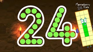 Numberblocks 24 Magic Run  Numberblocks Twenty Four Adventure  Number Counting Go Explore [upl. by Eded684]