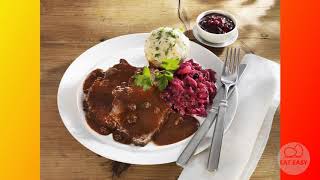 Schweinebraten mit Rotkohl und Klößen [upl. by Ruyle]