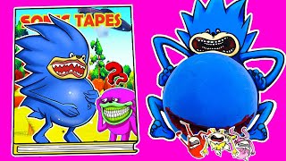 Making New SONIC TAPES PREGNANT Game Book（ Sonic Tapes Squishy DIY  소닉 테이프  Paper Love Stories [upl. by Leunamme457]