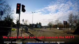 Maybush Driving Test Routes Tricky Bits Millbrook Roundabout Part 3 [upl. by Bradeord]