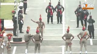 India–Pakistan border  Beating Retreat Ceremony at AttariWagah Border on Independence Day Eve [upl. by Gauntlett]