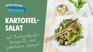 Kartoffelsalat mit Spargel und BärlauchpestoVinaigrette  Reformhaus® Kochschule [upl. by Notslar]