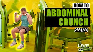 How To Use The SEATED ABDOMINAL CRUNCH MACHINE Matrix  Exercise Demonstration Video and Guide [upl. by Other]