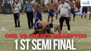 1st Semi Final  OKC Vs United Brampton  20th International Punjabi Sports Club 2024 [upl. by Ahseiym391]