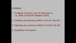 Bentley Microstation Batch Convert by Rob Cross wwwArcdoxcom [upl. by Eecal639]