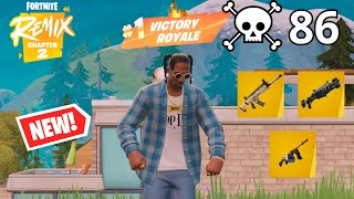 86 Elimination SNOOP DOGG Solo Vs Squads quotZero Buildquot Gameplay Fortnite Chapter 2 REMIX [upl. by Yokum623]