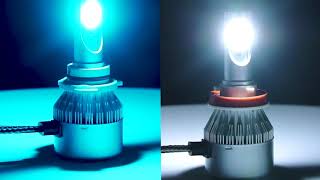 iSincec 9006 HB4 8000K Ice Blue 8000LM Cree Led Headlight Bulbs Kit High Low Beam [upl. by Gronseth]