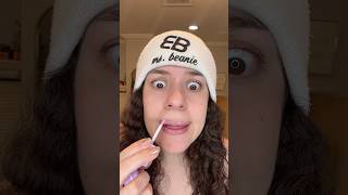 PURPLE LIP GLOSS OR LIP BALM msbeanie comedy funny shorts [upl. by Illom]